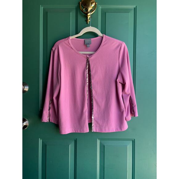 Rabbit Rabbit Rabbit 14 petite pink floral cardigan - Picture 2 of 9